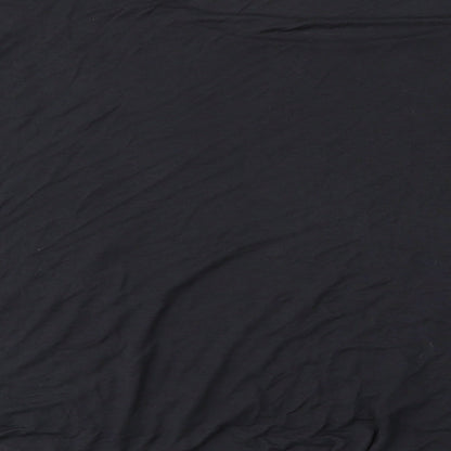 Womens UK Size L Lindex Black Basic T-Shirt