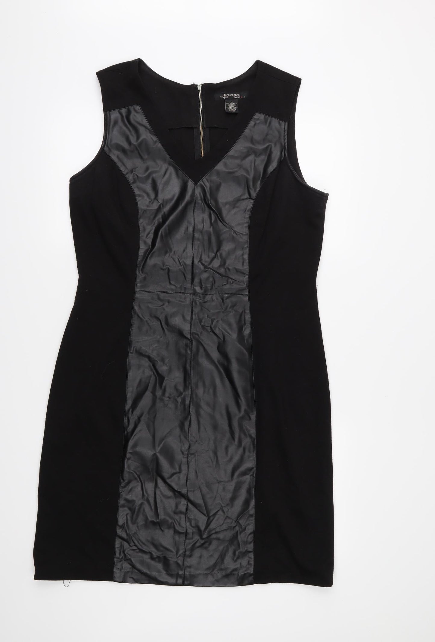 Sharagano Womens Black   Pencil Dress  Size 14