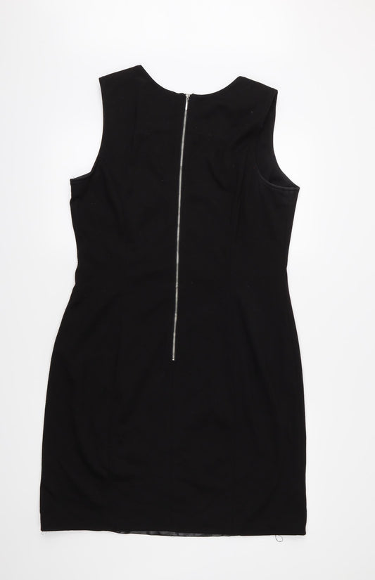 Sharagano Womens Black   Pencil Dress  Size 14