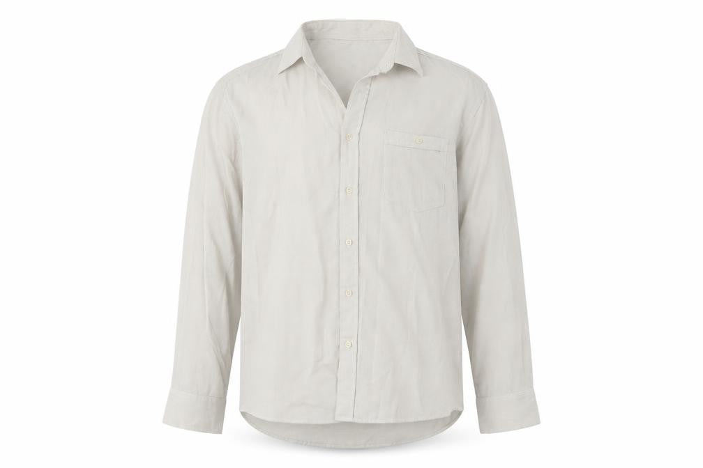 Mens UK Size XL Avenue Beige  Button-Up Long Sleeve Casual Shirt