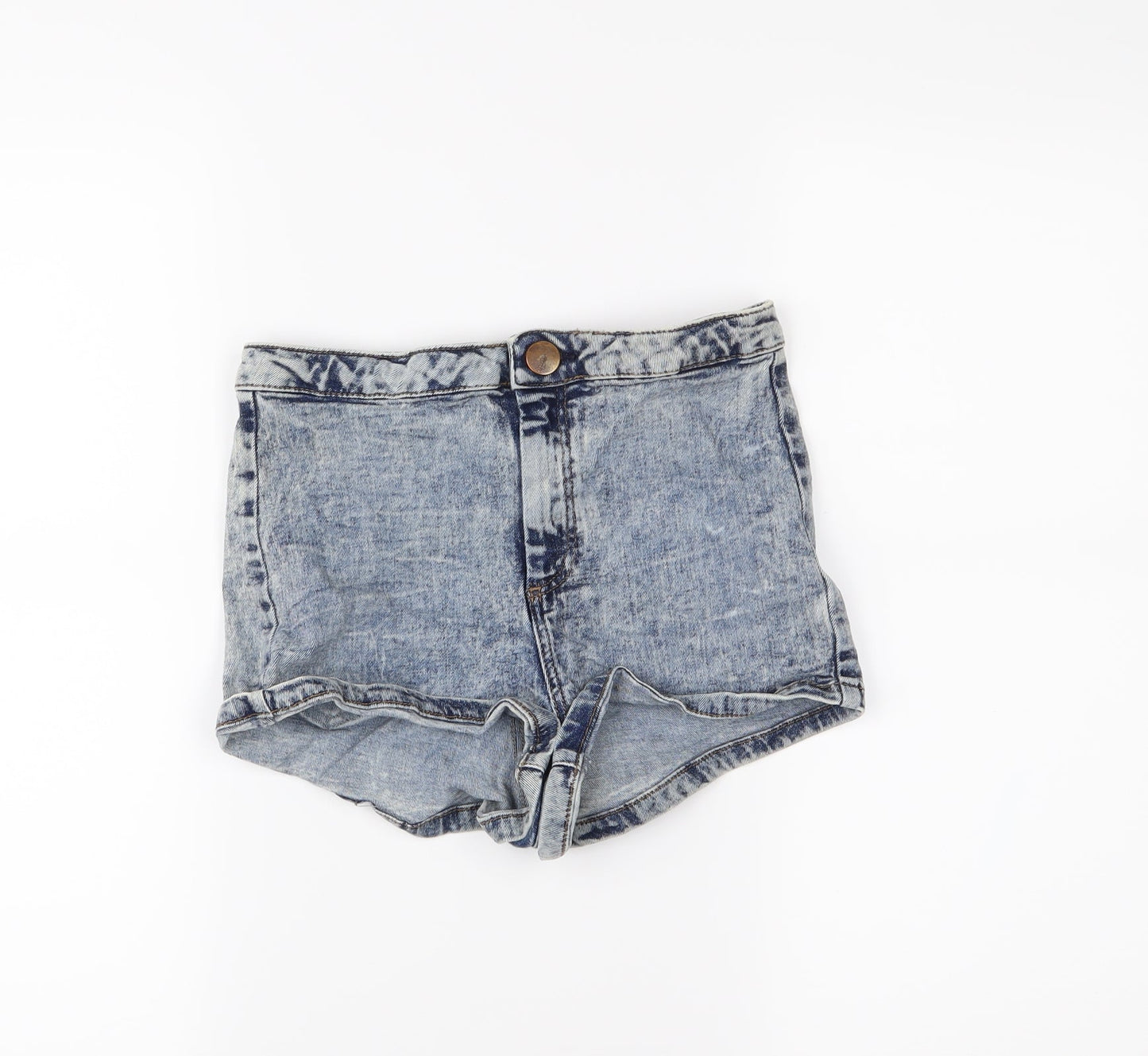 Topshop Womens Blue   Hot Pants Shorts Size 10