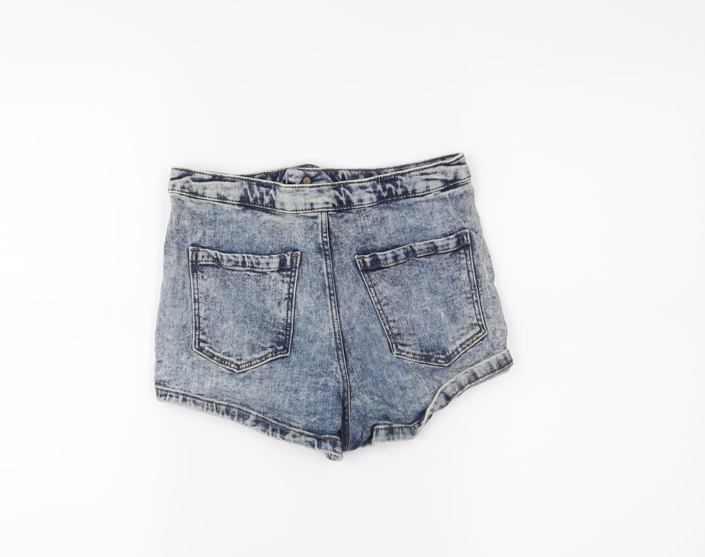 Topshop Womens Blue   Hot Pants Shorts Size 10