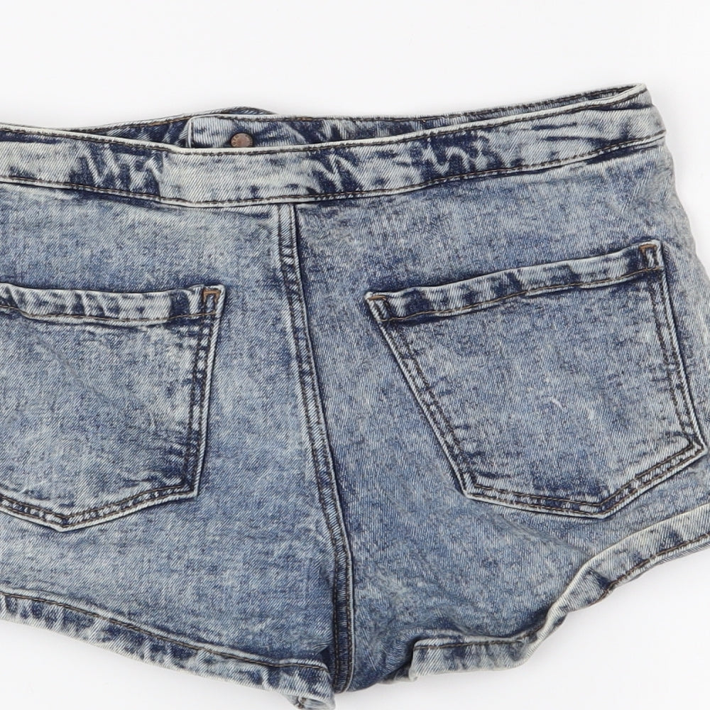 Topshop Womens Blue   Hot Pants Shorts Size 10