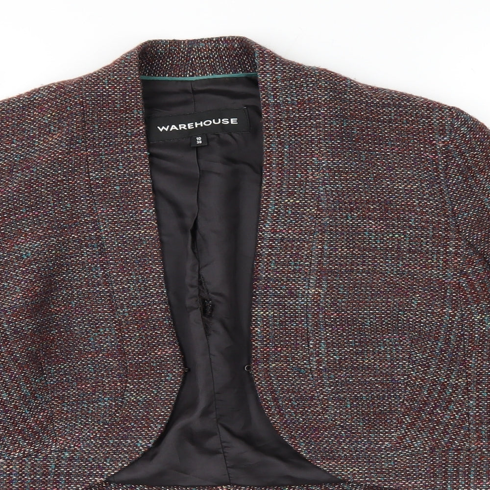 Womens UK Size 10 Warehouse Brown Jacket