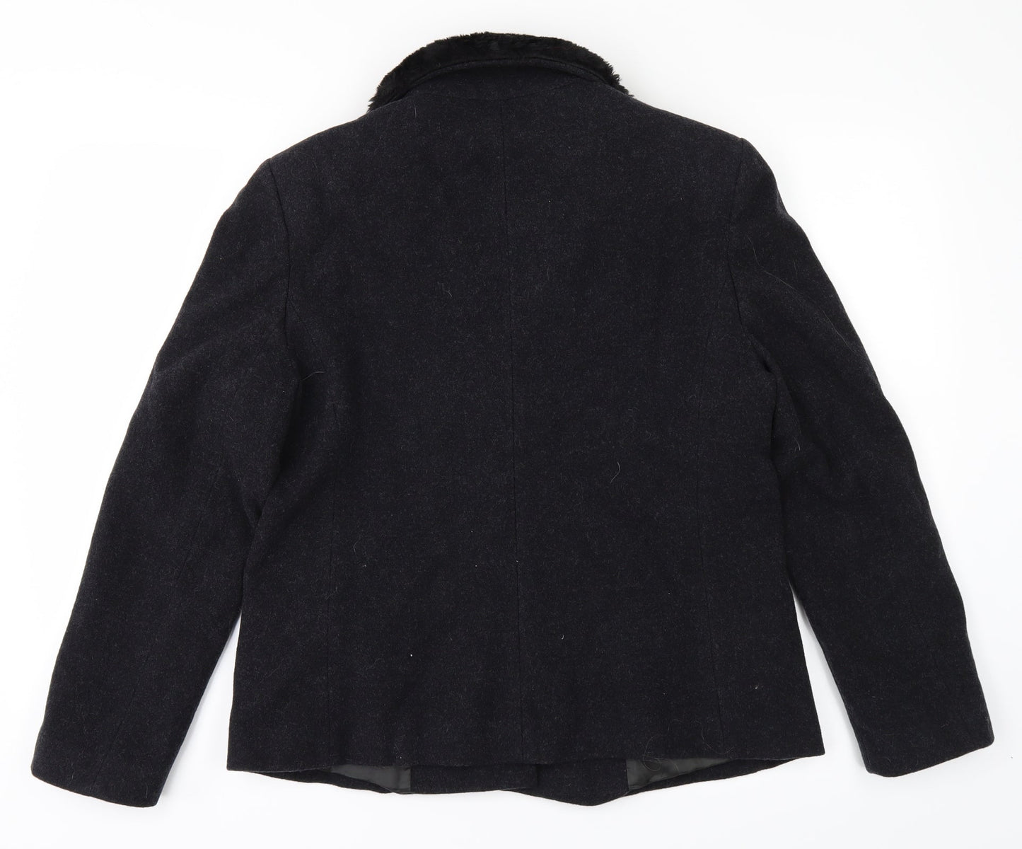 Womens UK Size 12 Etam Black Overcoat