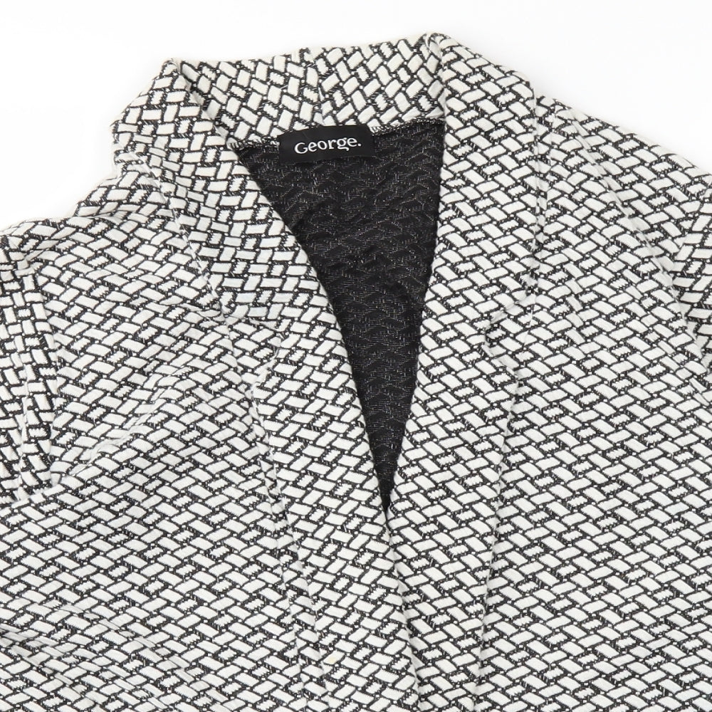 George Womens White   Jacket  Size 14