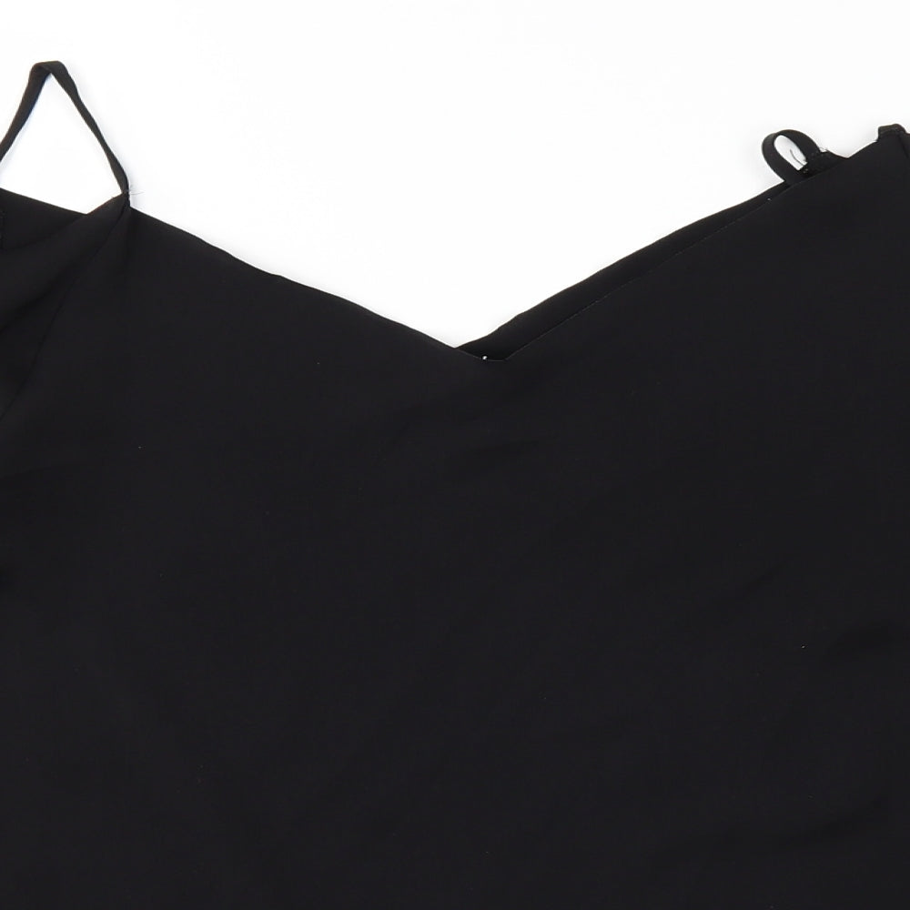 Womens UK Size 8 H&M Black Basic Blouse