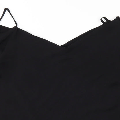 Womens UK Size 8 H&M Black Basic Blouse