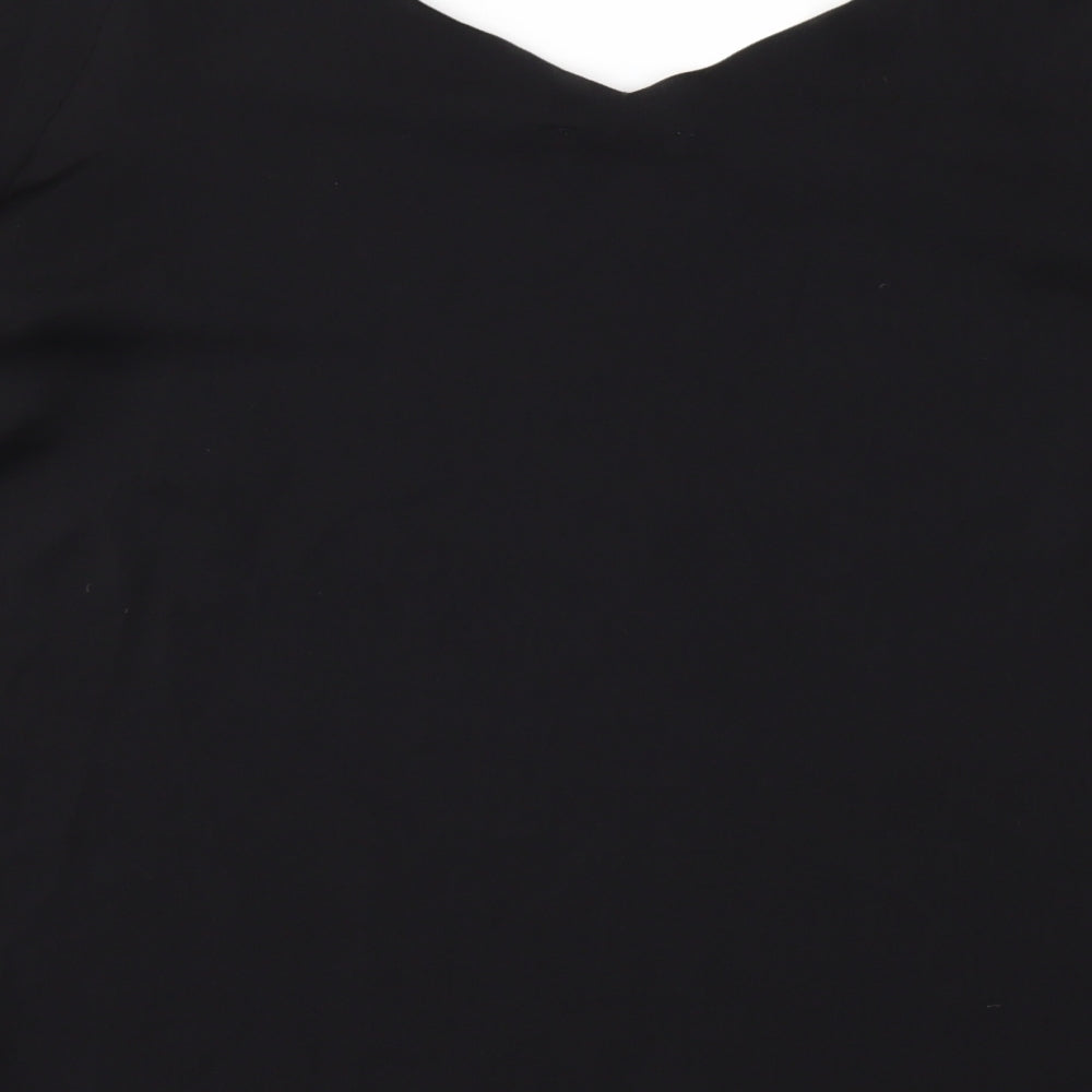 Womens UK Size 8 H&M Black Basic Blouse