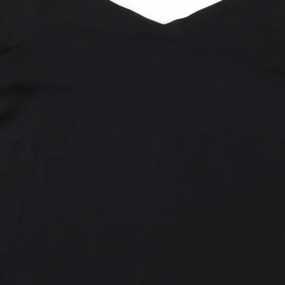Womens UK Size 8 H&M Black Basic Blouse