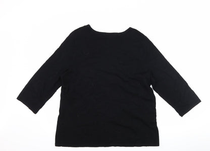 bm Collection Womens Black   Pullover Jumper Size M