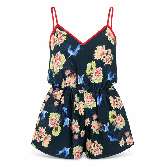 Womens UK Size S Love One-Piece Black Playsuit