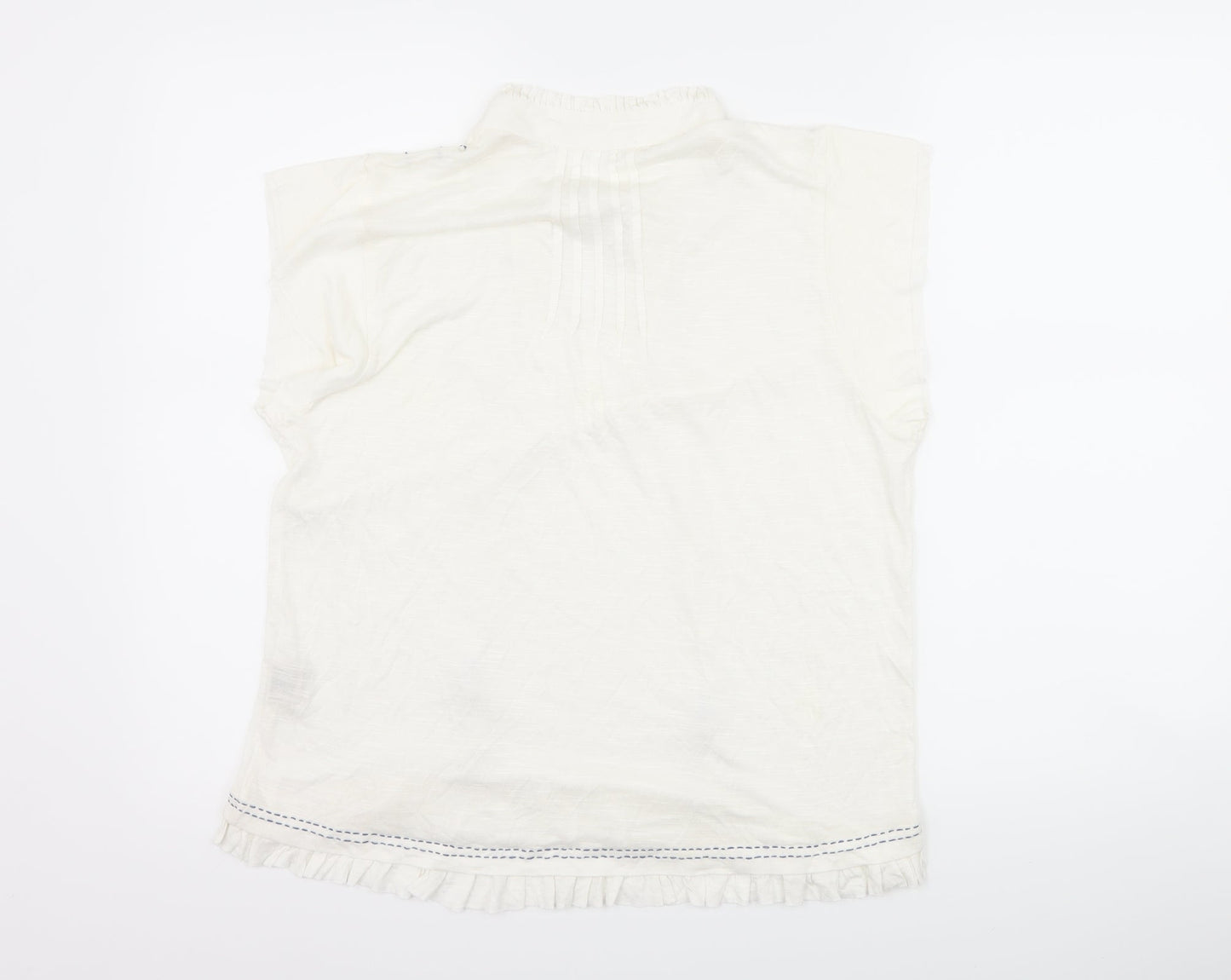 Womens UK Size M Lost Stock White Basic T-Shirt
