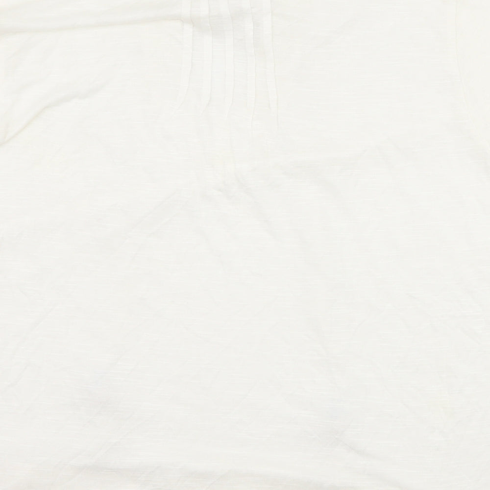 Womens UK Size M Lost Stock White Basic T-Shirt