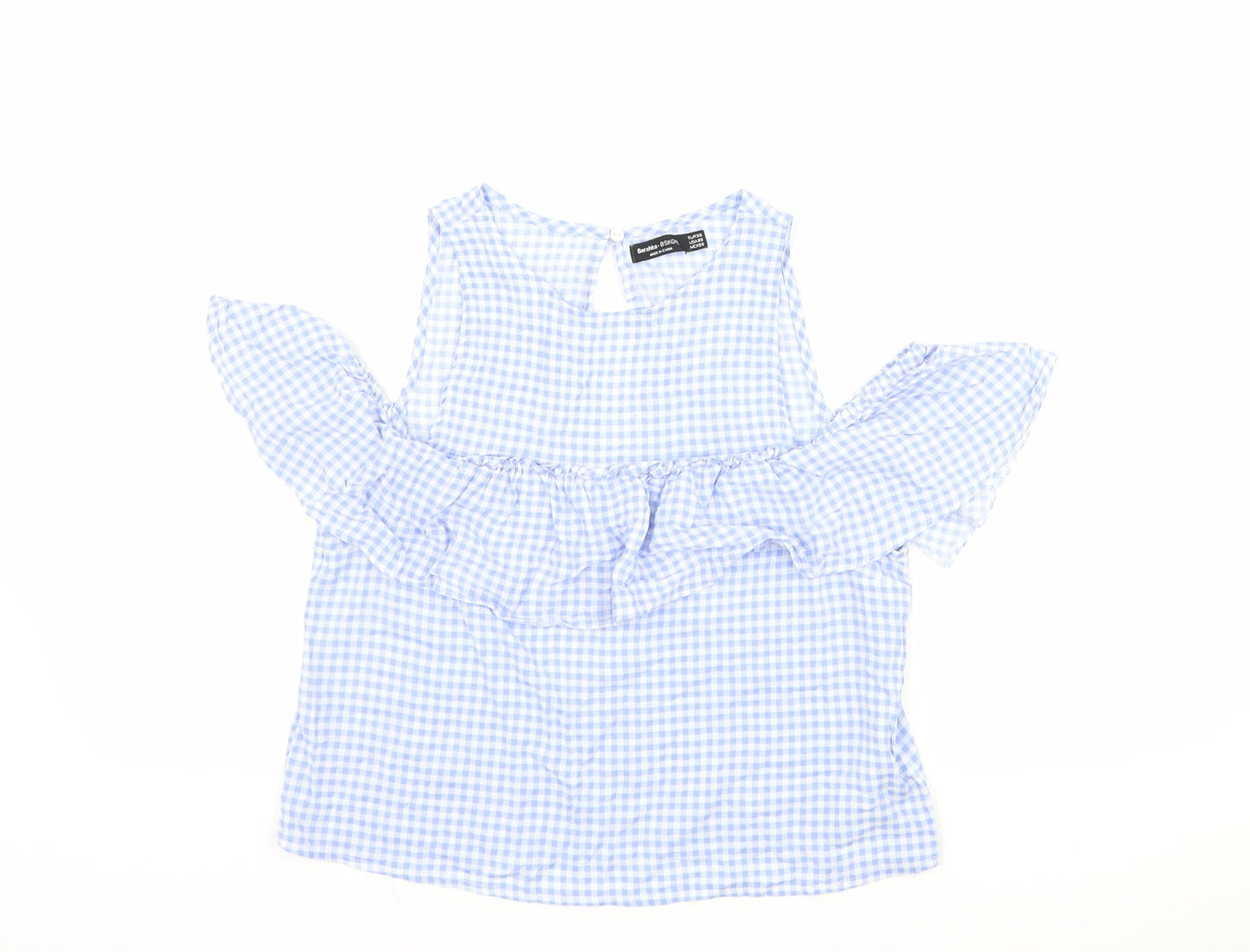 Womens UK Size XS Berksha Blue Basic T-Shirt