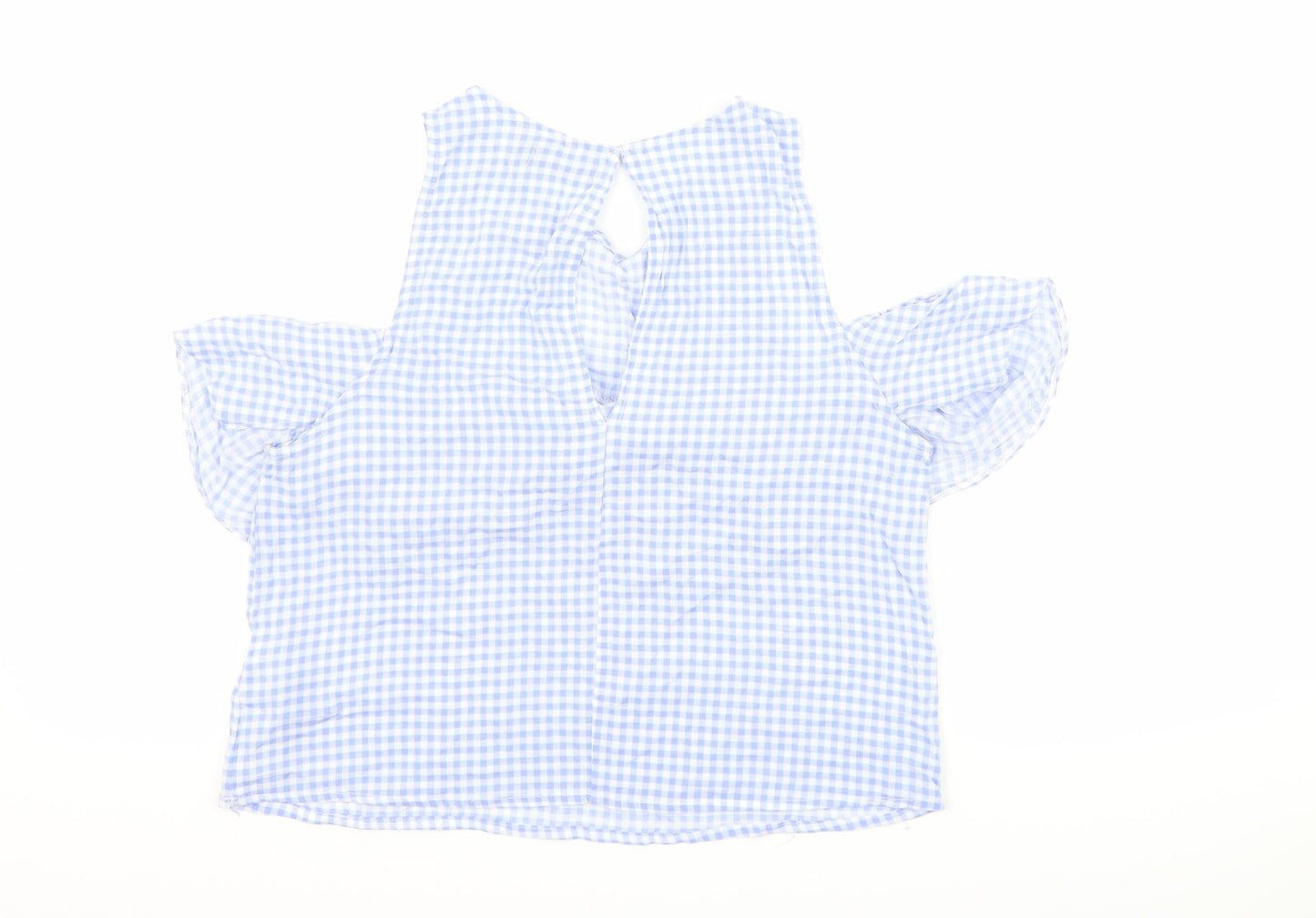 Womens UK Size XS Berksha Blue Basic T-Shirt