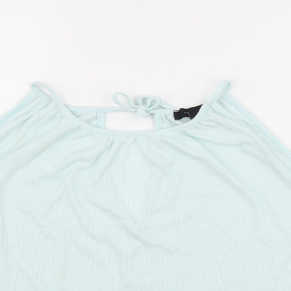 Womens UK Size 12 Atmosphere Blue Basic Tank