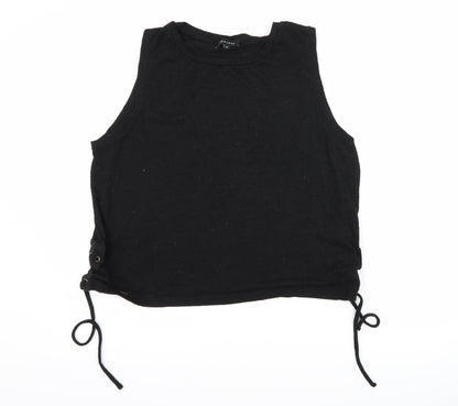 Womens UK Size 14 New Look Black Basic T-Shirt