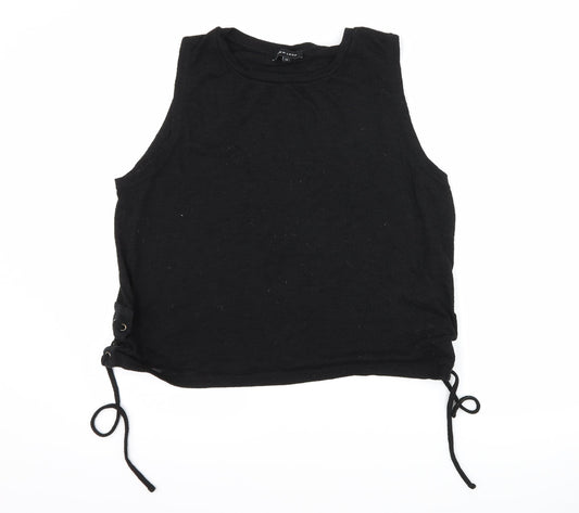 Womens UK Size 14 New Look Black Basic T-Shirt