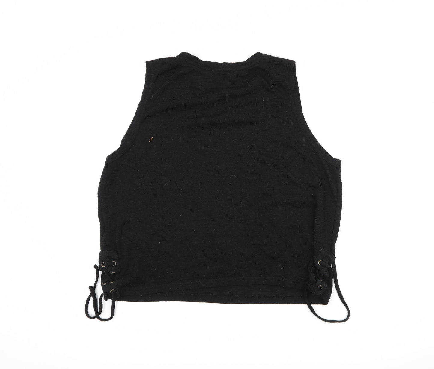 Womens UK Size 14 New Look Black Basic T-Shirt