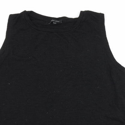 Womens UK Size 14 New Look Black Basic T-Shirt