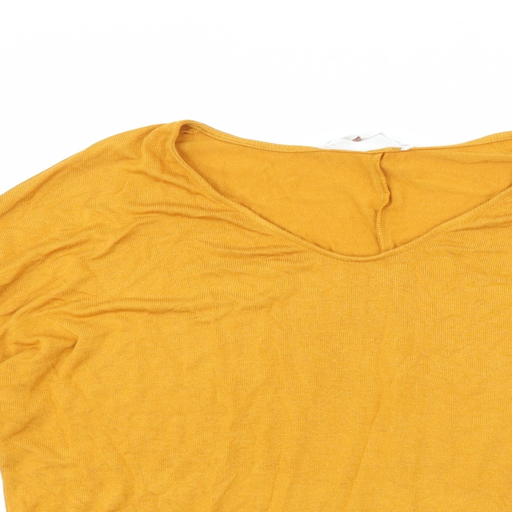 MNG Womens Orange   Basic T-Shirt Size XS