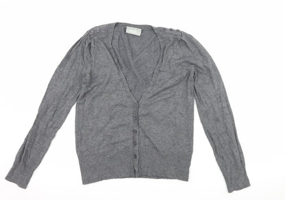 Wallis Womens Grey   Cardigan Jumper Size 10