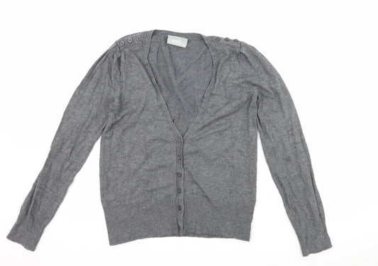 Wallis Womens Grey   Cardigan Jumper Size 10