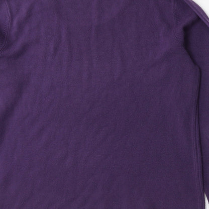 Bonmarché Womens Purple Knit Pullover Jumper Size S