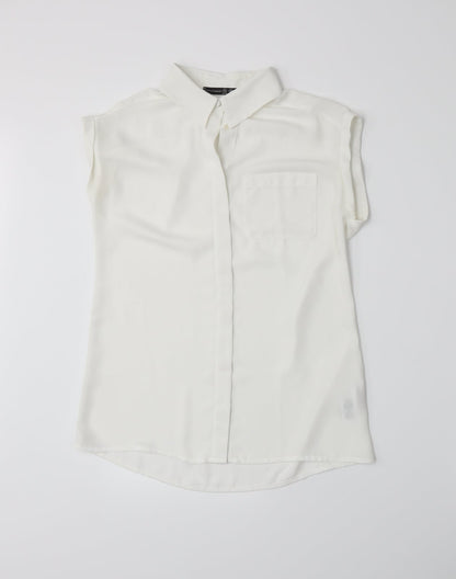 Atmosphere Womens White   Basic Button-Up Size 8