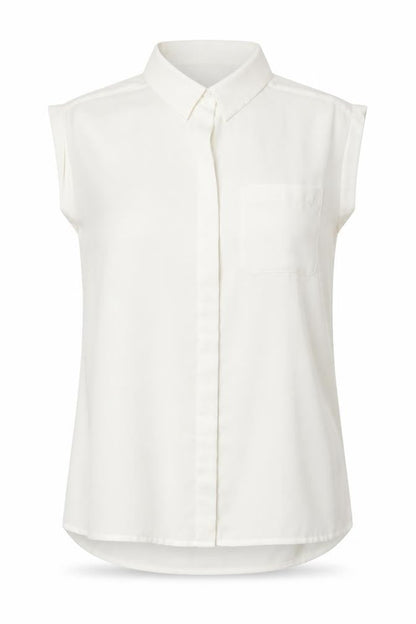 Womens UK Size 8 Atmosphere White Basic Button-Up