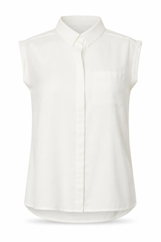 Womens UK Size 8 Atmosphere White Basic Button-Up