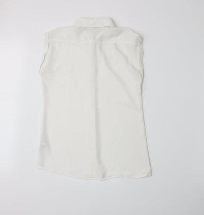 Atmosphere Womens White   Basic Button-Up Size 8