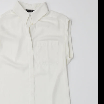 Atmosphere Womens White   Basic Button-Up Size 8