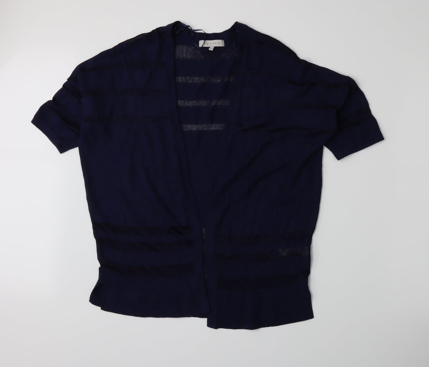 Nutmeg Womens Blue  Knit Cardigan Jumper Size 12