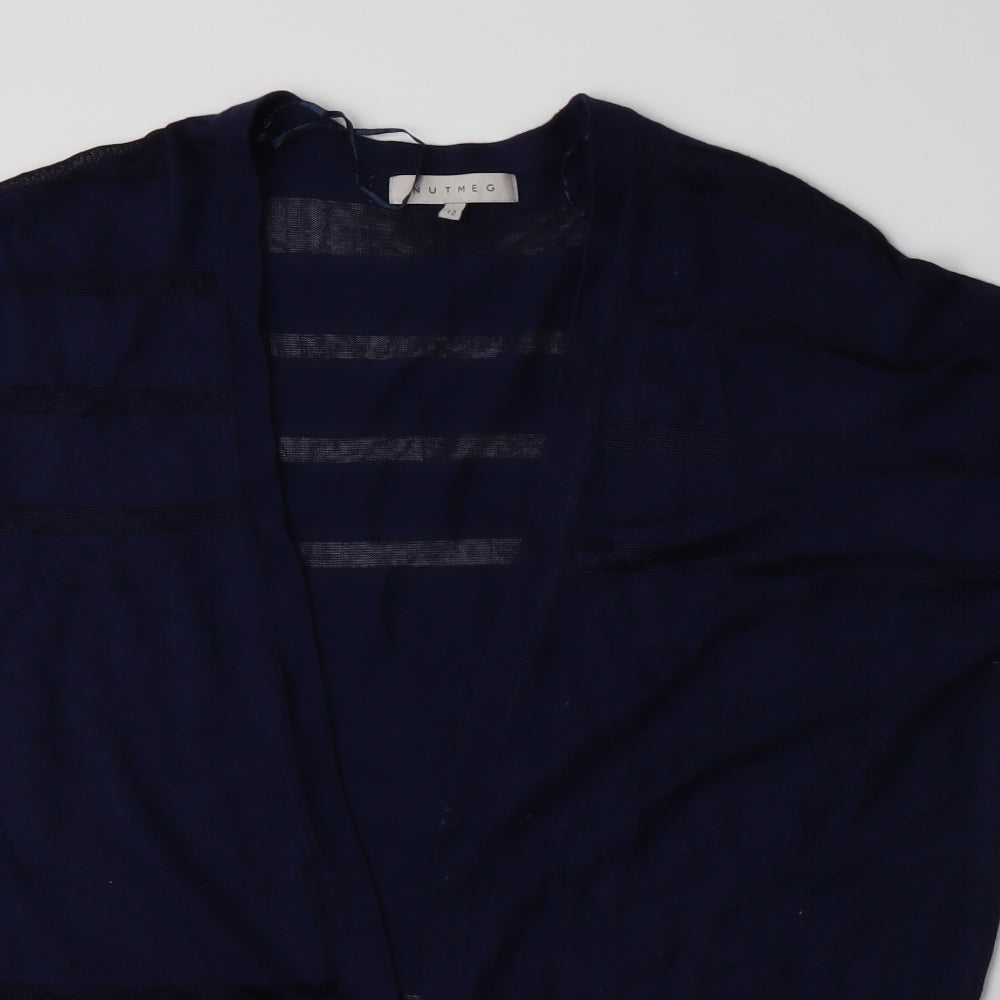 Nutmeg Womens Blue  Knit Cardigan Jumper Size 12