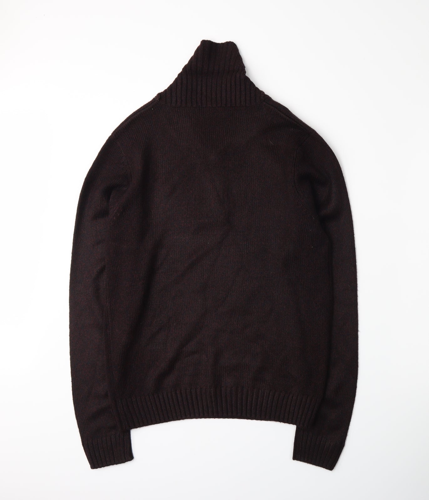 George Mens Red  Knit Henley Jumper Size S