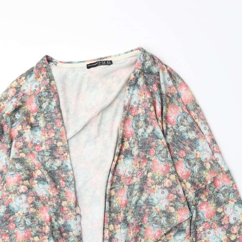 Atmosphere Womens Multicoloured Floral Jersey Cardigan Jumper Size 14