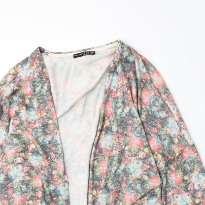 Atmosphere Womens Multicoloured Floral Jersey Cardigan Jumper Size 14