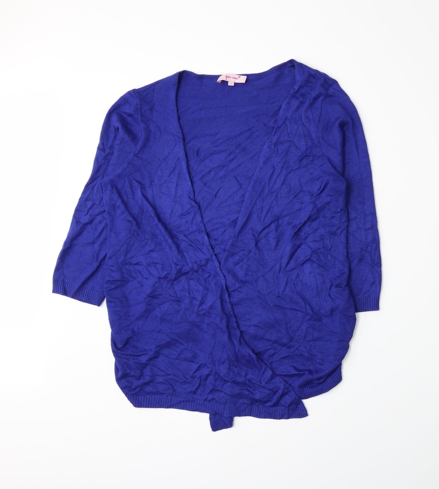 Per Una Womens Blue   Cardigan Jumper Size 12
