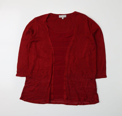 Per Una Womens Red   Pullover Jumper Size 16  -