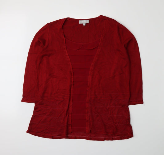 Per Una Womens Red   Pullover Jumper Size 16  -