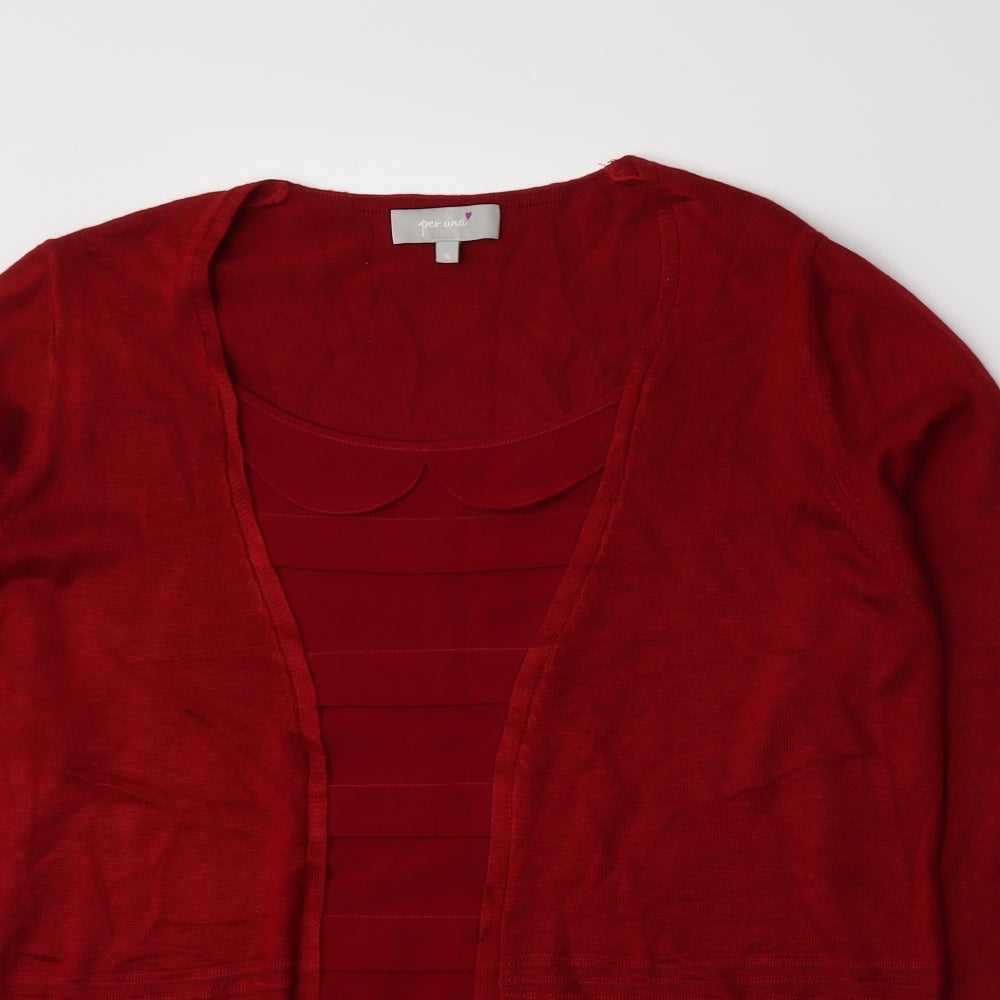 Per Una Womens Red   Pullover Jumper Size 16  -