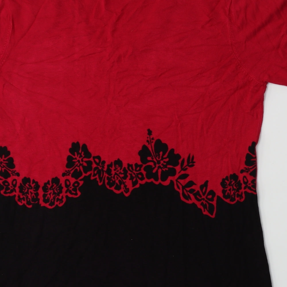Womens UK Size 8 Sky Designs Pink Basic T-Shirt