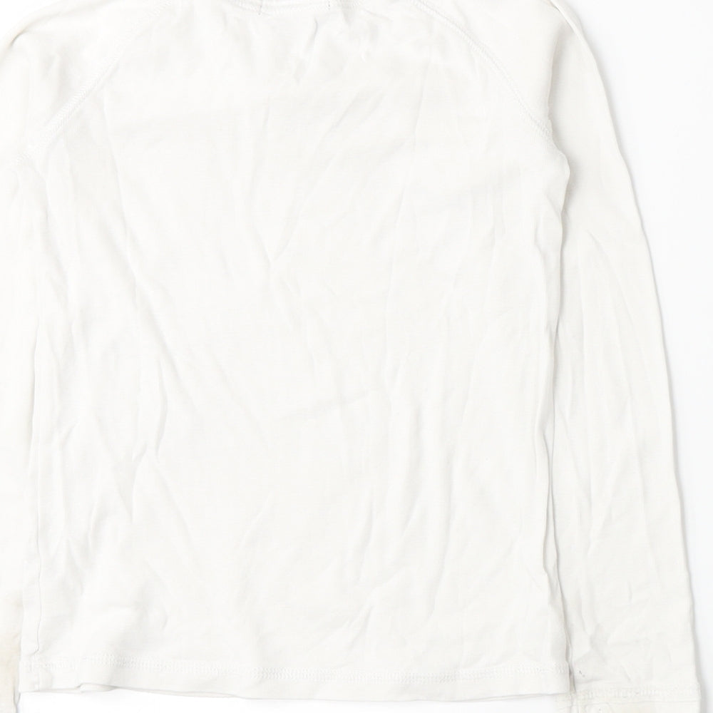 Gap Girls White   Basic T-Shirt Size 8-9 Years