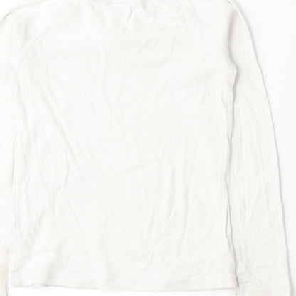 Gap Girls White   Basic T-Shirt Size 8-9 Years