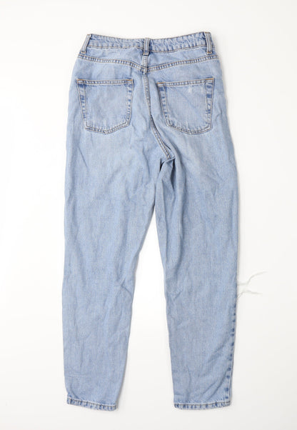 Topshop Womens Blue  Denim Mom Jeans Size 26 L25 in