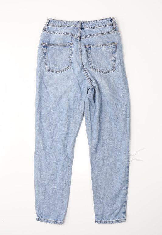 Topshop Womens Blue  Denim Mom Jeans Size 26 L25 in