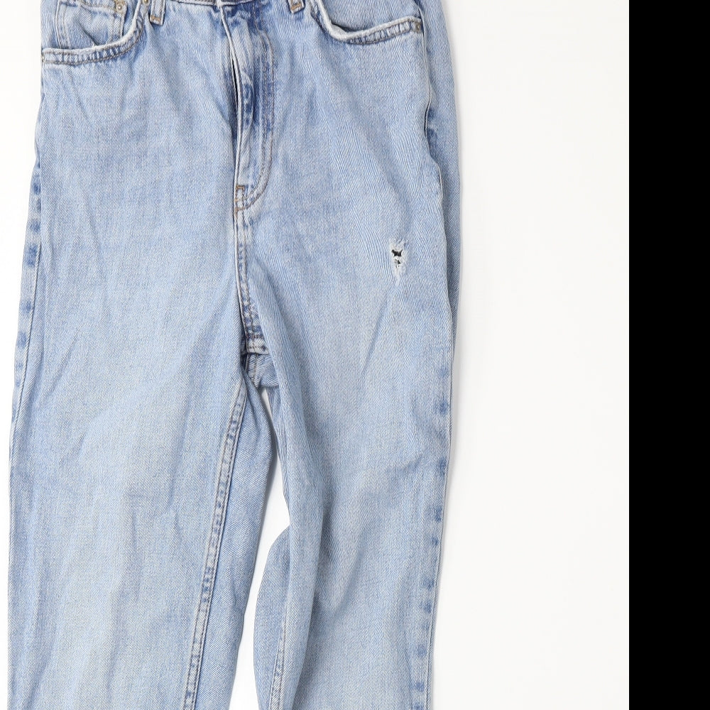 Topshop Womens Blue  Denim Mom Jeans Size 26 L25 in