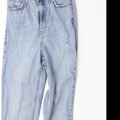 Topshop Womens Blue  Denim Mom Jeans Size 26 L25 in